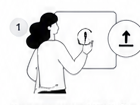 Person choosing a HEIC file